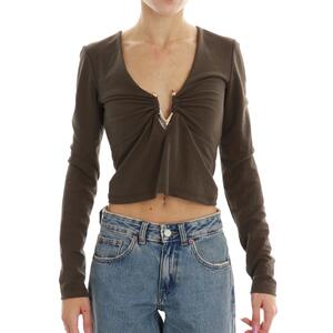 MAGLIETTA CON APPLICAZIONE HAVEONE MORO